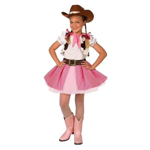 Morph Disfraz Vaquera Niña, Disfraz Niña Vaquera, Disfraz Vaquera Rosa, Disfraz Granjera Niña, Disfraz Cowgirl Niña, Disfraz Carnaval Niña Talla L