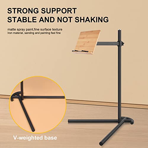 Laptop Stand For Couch, Wishacc Height Adjustable Laptop Tray Tablet Book Stand For Reading In Bed, Compatible With Ipad Pro 12.9 Inch, Surface Laptop, Ipad Air, Ipad Mini,Macbook Pro/Air #TOP1