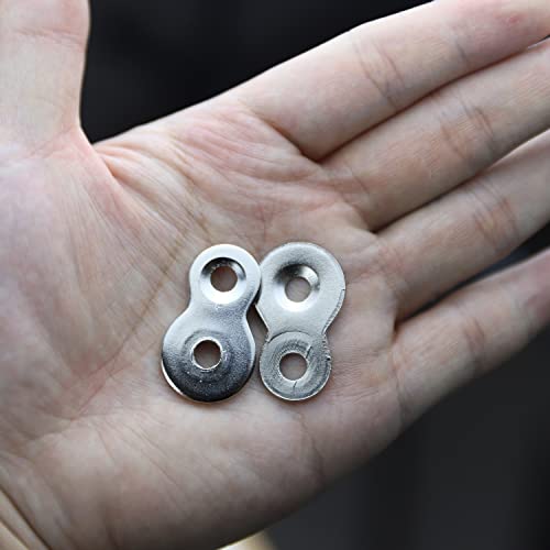 48 Pcs Figure 8 Fastener Steel,Table Top Fasteners - Heavy Duty Hardware Desk Top Fastener,12 Gauge Steel,Table Top Connector Desk Top Fasteners Clip,Silver #TOP3