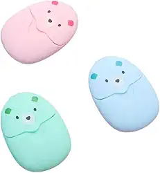 Sabonete Em Folhas Portátil 50 Unidades Case Ursinho Viagem Bolsa