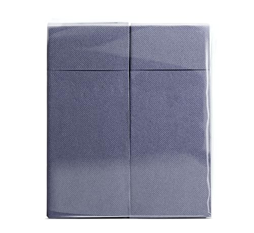 Serviettes en matériau souple volume et structure Soft Point Aroba bleu 32x38