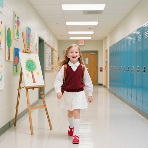 Image of Otter MOMO Toddler /Little Girls Mary Jane Slip-on School Uniform Party Dress Shoes