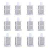 Aimela Hose Connection Filter,Spray Internal Filter,Fish Tank Water Pump Suction Strainer,Removable,Tea Set,Fish Tank,Water Pump,Industrial Equipment(12 Packs) (Size:3/8''inch (10MM))