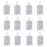 Hose Connection Filter,Spray Internal Filter,Fish Tank Water Pump Suction Strainer,Removable,Tea Set,Fish Tank,Water Pump,Industrial Equipment(12 Packs) (Size:3/8''inch (10MM))