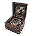 Engraved Compass Personalized in Wood Box | Antique Brass Desk Compass Gifts for Men, Him, Son, Grandson, Teen Boys for Graduation, Baptism, Confirmation, Leadership (Take Pride)