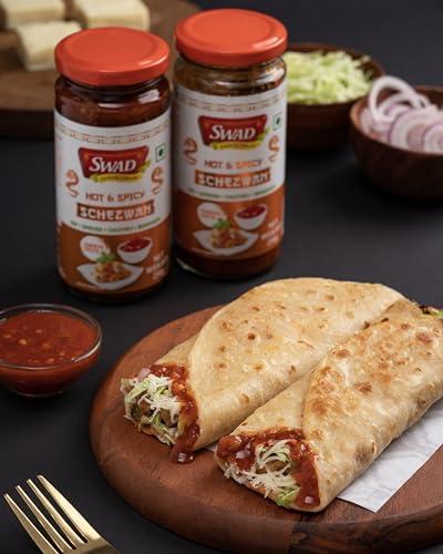 Image of SWAD Hot & Spicy Schezwan 250g Pack of 2 | Dip | Spread | Chutney | Marinate