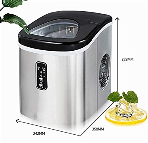 Automatische Eiswürfelmaschine Infrarotsensor Macht 10kg/22lbs pro 24 Stunden 112W Eismaschine mit Soft-Touch-Steuerung… – Bild 4