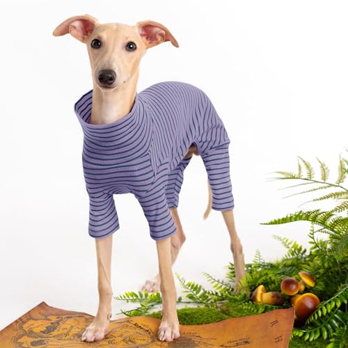 Dog Sweaters for Small Dogs Girls Boys, Striped Pet Sweaters for Fall Winter Dog Clothes, Turtleneck Pullover Knitwear for Small Medium Large Dogs - Image 3