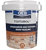 Ne coule pas GEB - Toiturol Pâte à base de dérivés bitumeux pour l\'étanchéité des toitures - Pot 900 g