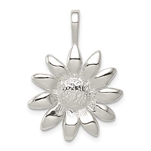 925 Sterling Silver Sunflower Pendant Charm Necklace Flower Gardening Fine Jewelry For Women Gifts For Her