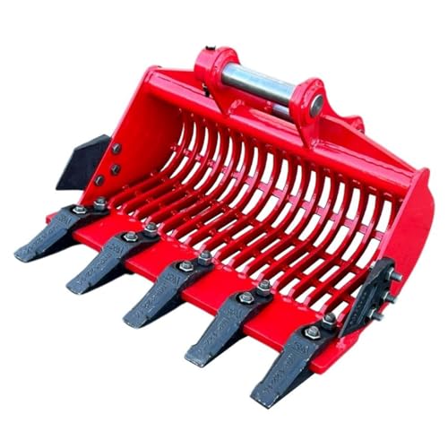 スケルトン バケット 重機 アタッチメント ふるい 選別 ピン径40mm バケット幅600mm 網目70×25mm 【NAKATAKI #600R-40】