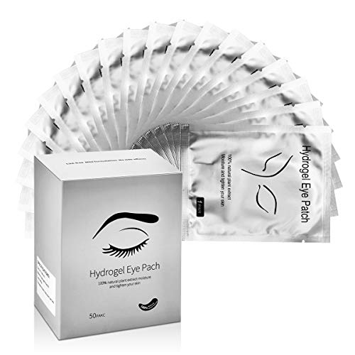 Under Eye Pads, Lint Free Lash Extension Eye Gel Patches for Eyelash Extension Eye Mask Beauty Tool - 50 Pair by VCITY