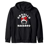Orgullo Navarro Bandera Navarra Moño Desordenado Cinta Sudadera con Capucha