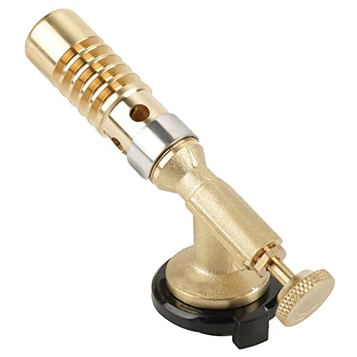 Badafaci Antorcha Culinaria de Latón Profesional, Llama Ajustable hasta 1300 ℃ con Diseño Ergonómico para Cocinar Barbacoa, Acampar, Filete, Pescado, Pollo, Verduras