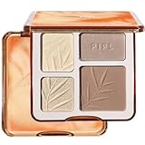 PIPL シェーデイング ハイライト マットハイライト ノーズシャドウ ハイライトパウダー ブロンザー 4色パレット 立体感 小顔 輪郭 自然メイクコスメ (02# ウォームトーン)
