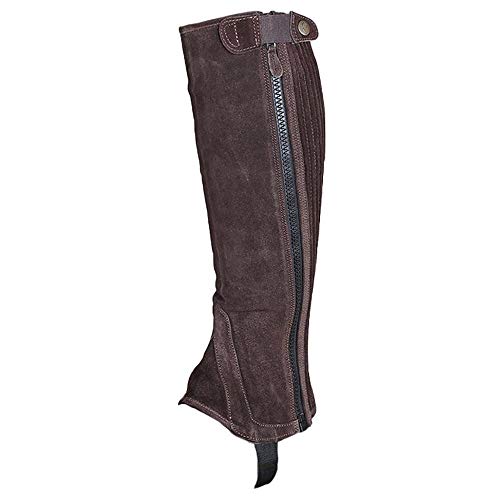 Shires Moretta Suede Half Chaps - Childs (Brown, X-Large)