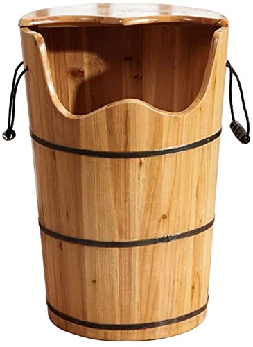 Bañera de madera para pies, cubeta sólida para pedicura