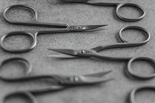 Tesoura de cutícula da NN Knives, design curvado de aço inoxidável