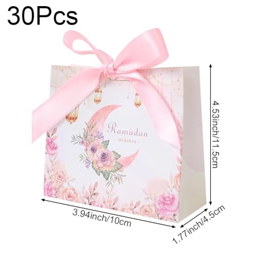 Boîtes À Dragées Ramadan et Boîtes à Bonbons Eid Mubarak en Carton Rigide - 8