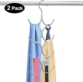 Yizhi Belt Rack Scarf Hanger Organizer Holder, No Snag Belt Rack Tie Hanger