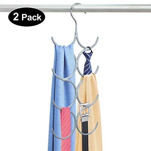 Yizhi Belt Rack Scarf Hanger Organizer Holder, No Snag Belt Rack Tie Hanger