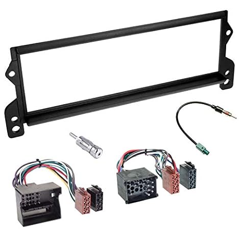 Sound-way radio samochodowe 1 DIN ramka radiowa ramka radiowa, kabel połączeniowy ISO, adapter antenowy, kompatybilny z Mini Cooper