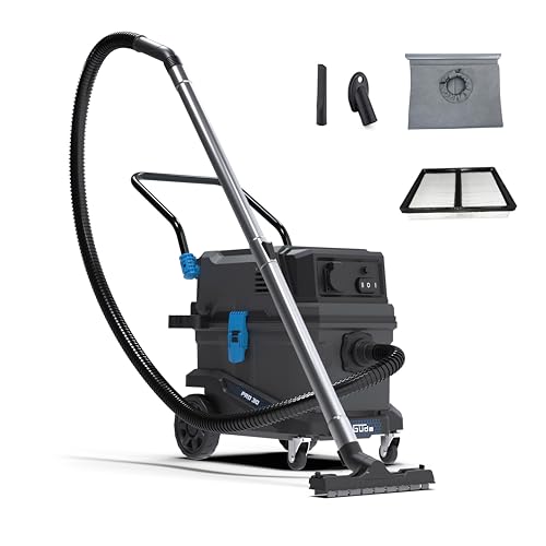 Güde Pro 30 Nass-Trockensauger – 230 Volt, 1800 Watt, 23 Kilopascal Unterdruck, 30 Liter Behälter, mit...