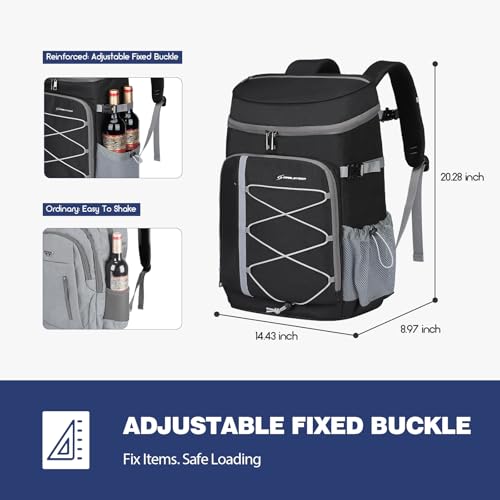 Image of Maelstrom Cooler Backpack - 35 /50 Can Insulated Soft Cooler Lunch Bag for Camping, Beach, Hiking & Shopping