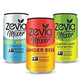Zevia Zero Calorie Mixer Party Pack Variety - 3 Flavors, Lemon Lime, Ginger Beer And Tonic Water -...