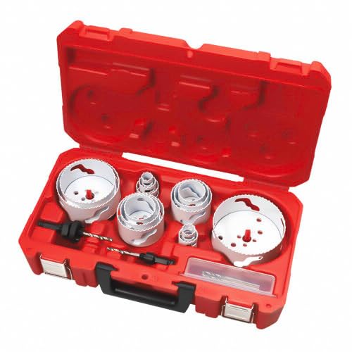 Hole Saw Kit for Milwaukee 49-22-4105 19-Piece Master Electrician's Ice Hardened Hole Saw Kit