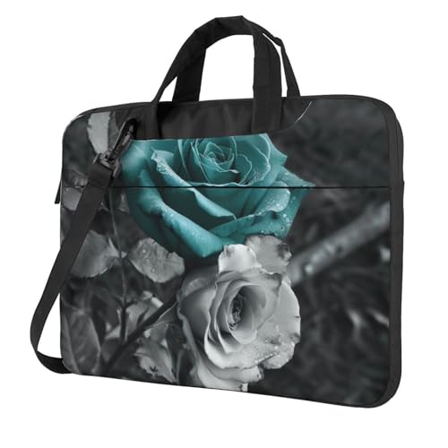 Sac ordinateur imprimé rose bleu sarcelle antichoc avec bandoulière