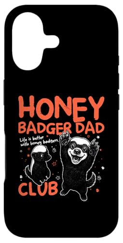 Honey Badger Dad Club Ratel �����Y ���̓� �X�}�z�P�[�X iPhone 17 �p