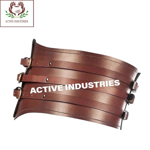 Medieval Mens Wide Leather, Genuine Brown Leather Corset Renaissance Accessory Wide Heavy Belt Viking Belt for Halloween Costume4