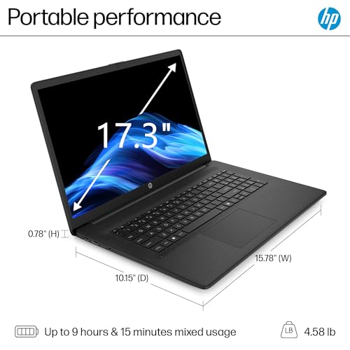 Image of HP 2026 17.3 inch Copliot AI Laptop for Home and Business, Intel Core Ultra 5, 32GB DDR5 RAM, 1TB PCIE SSD, Wi-Fi 6, Long Battery, Fast Charging, with 5 in 1 Hub