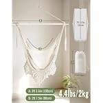 Chihee Hammock Chair Handmade Woven Mesh Hanging Seat Metal Spreader Bar - Image 2