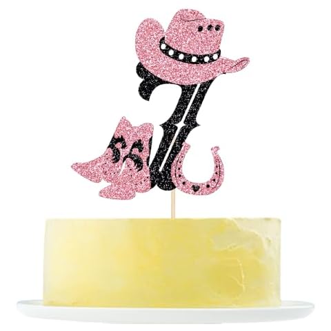 Cowboy 7th Birthday Cake Topper 7-year-old cowboy theme boy and girl birthday party cake decorations Western cowboy Happy 7th birthday cake Topper (Cowgirl, 7) Cover