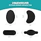 Promifun Moleskin Strips with Adhesive Blister Prevention Pads Mole Skin Tape Stickers for Feet Heel Shoes Padding,24 Sheets of 4 Shapes，Black