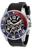 Invicta Men's Pro Diver Stainless Steel Quartz Watch with Silicone Strap, Black, 24 (Model: 29711)