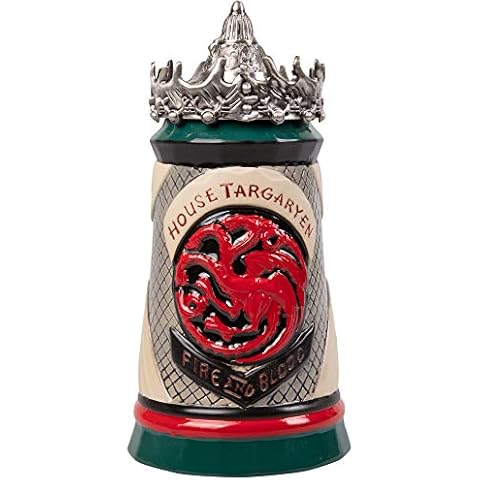 Game of Thrones House Targaryen Bierkrug - handbemalte Keramik Cover