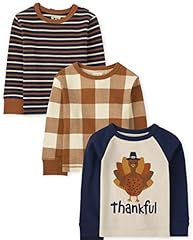 Brown Plaid/Thankful/Stripes 3-pack