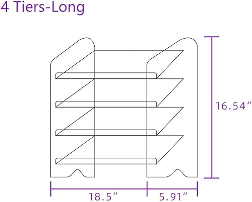 Miniatura 5 de Estante de exhibición de teclado acrílico, soporte de marco acrílico multicapa, estante de almacenamiento transparente, soporte de almacenamiento