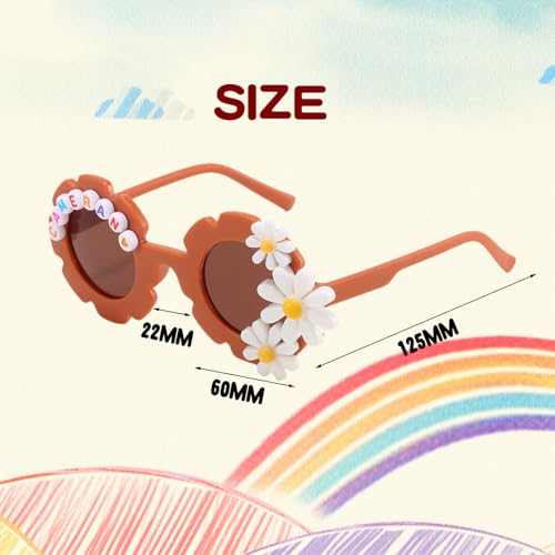 Custom Name Sunglasses for Girl Boy Personalized Kids Letter Beads Cute Glasses for kid Birthday Gift3