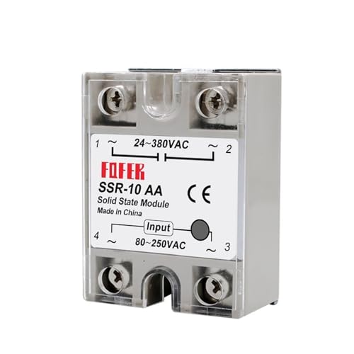 Relais statique SSR-50DA 3-32VDC 24-380VAC commande PID monophasé - 2