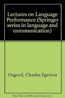 Lectures on Language Performance 0387099018 Book Cover