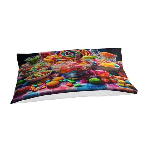 Parure de lit sucette 3D housse de couette single avec taies