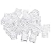BELLE VOUS Klare Künstliche Eiswürfel (100 Stück) - 19mm Acryl Eiswürfel - Künstliche Plastik Eiswürfel für Hochzeiten, Vasenfüller, Tafelaufsätze, Fotorequisiten und Küchendekoration