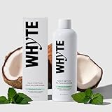 Whyte Coconut Oil Pulling Mouthwash for Teeth Whitening & Gum Health (Spearmint)
