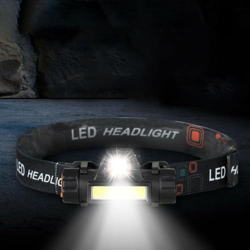 Linterna frontal recargable impermeable con luz LED ajustable iplusmile 6