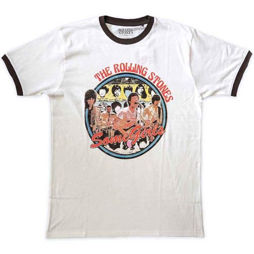 T-shirt Rolling Stones Ringer Some Girls en coton premium au design soigné