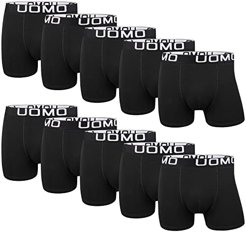 L&K Boxershorts Herren Unterhosen Männer 5er/10er Pack aus Baumwolle – Bequeme Herren Unterwäsche, Atmungsaktiv & Formstabil